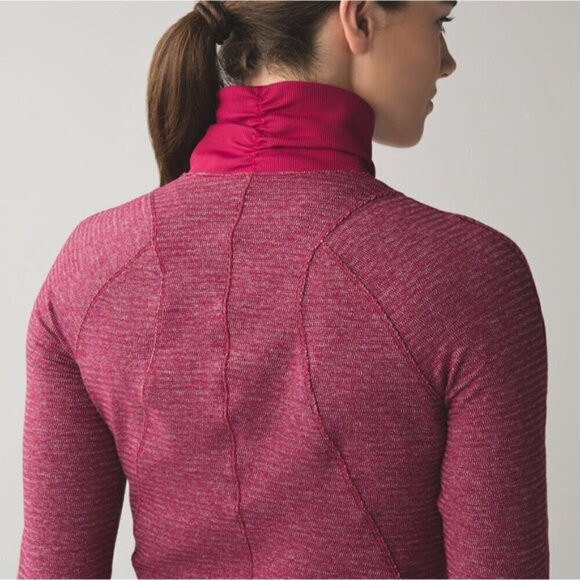 Lululemon Runderful 1/2 Zip Pullover size 6 Berry Rumble - Picture 2 of 10